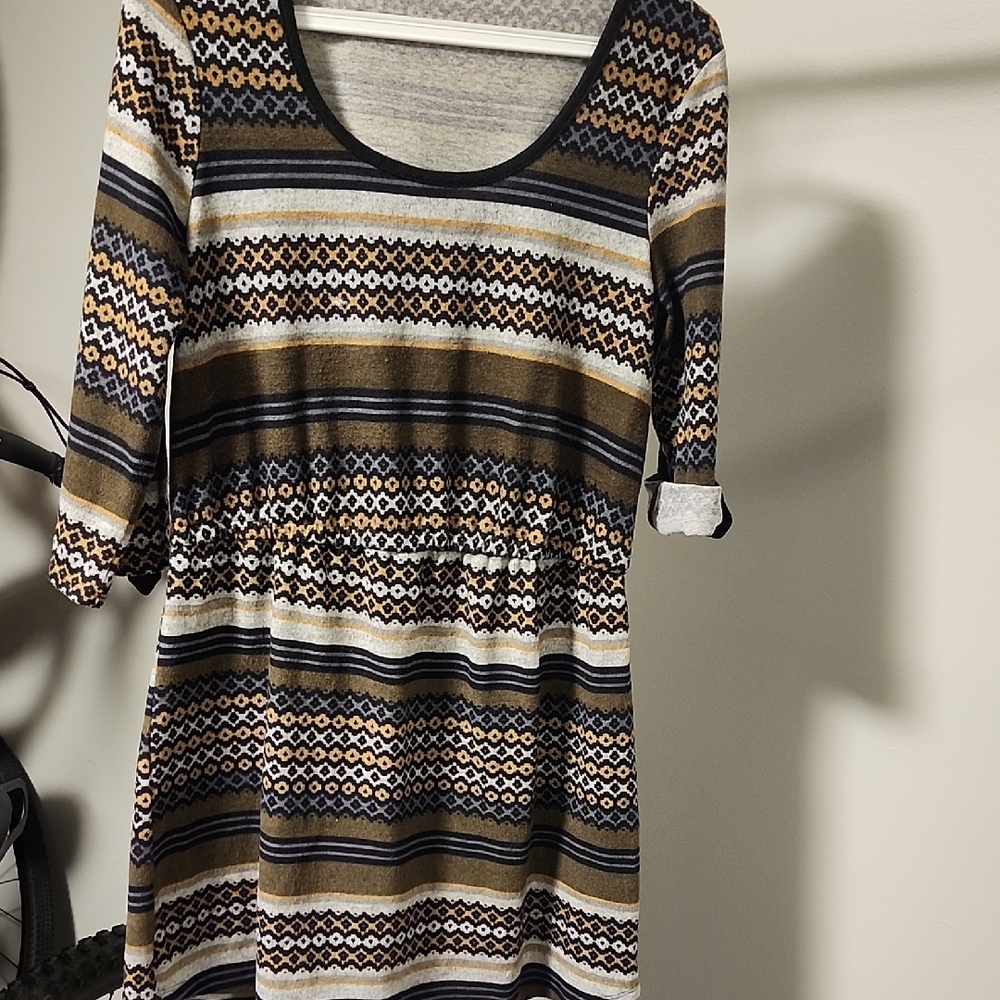 George Geometric Tunic Top Relaxed Casual Layer Women’s Size M